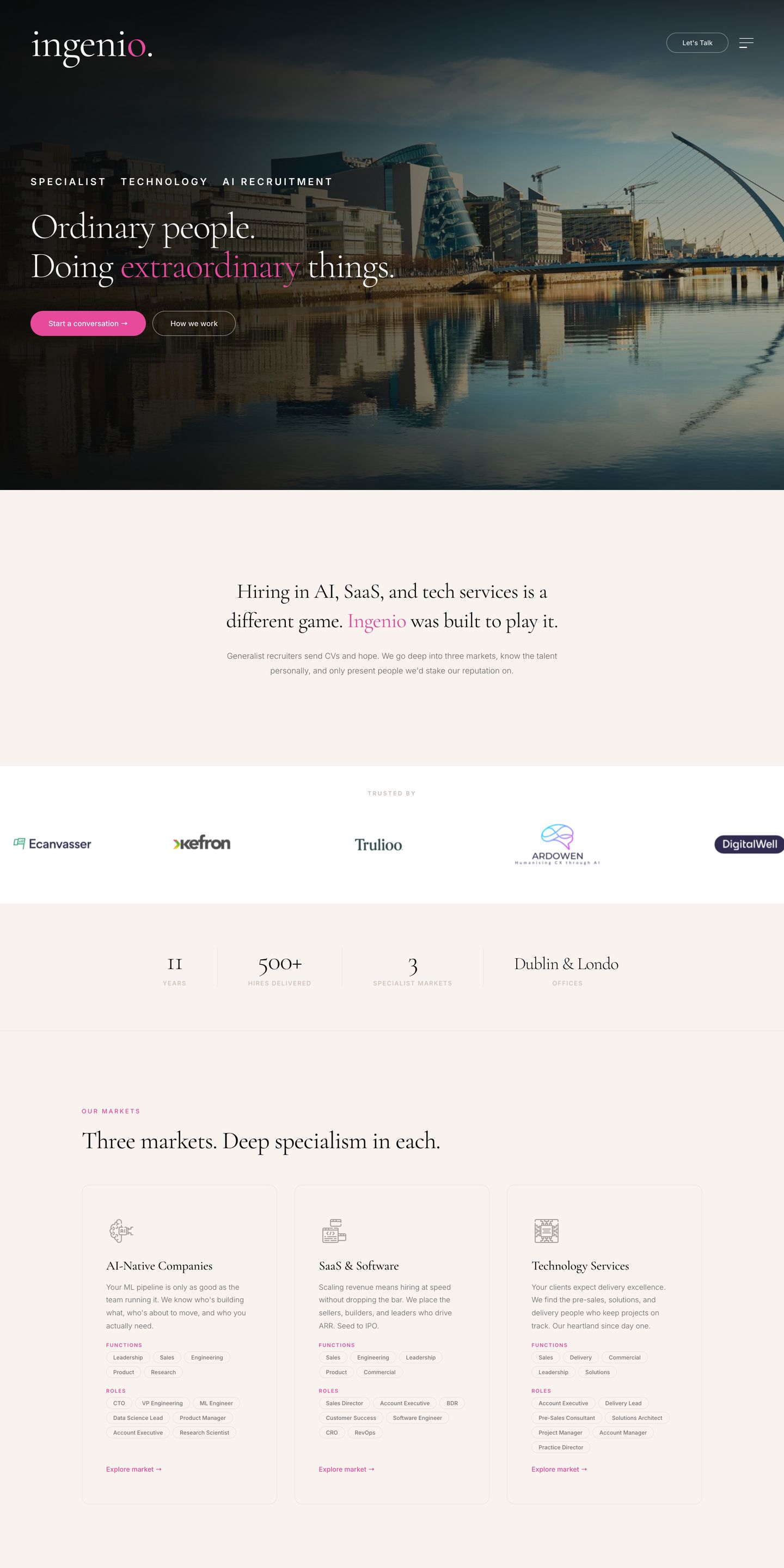 Ingenio Global on desktop